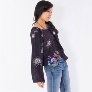 Desigual Black Floral Women's Top